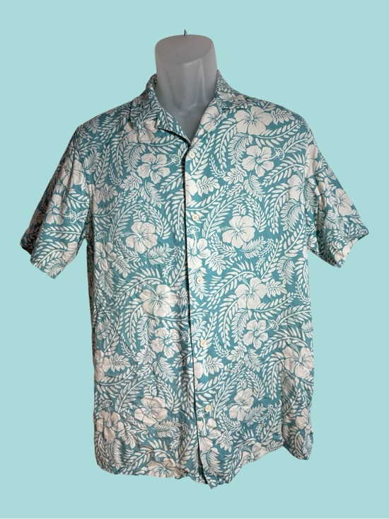 Club Room Other - Club Room Men’s Tropical Pattern Silk Blend Short Sleeve Shirt Small